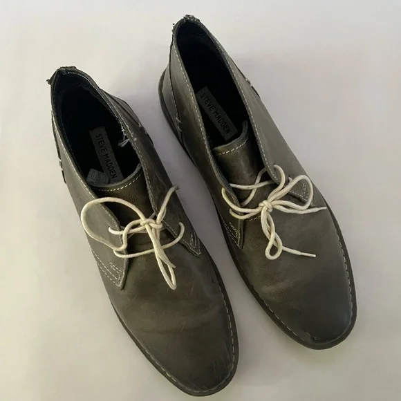 Steve Madden Men's Olive Grey Chukka Boots 10.5 - Picture 2 of 9